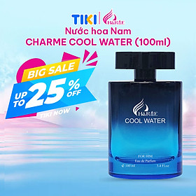 Nước Hoa Nam CHARME COOL WATER 100ml Lưu Hương Lâu Thơm Mát, Mạnh Mẽ và Thanh Lịch Cho Các Quý Ông