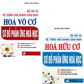 Combo Ôn Tập Và Hệ Thống Hóa Nhanh Giáo Khoa: Hóa Hữu Cơ + Hóa Vô Cơ Sơ Đồ Phản Ứng Hóa Học (Bộ 2 Cuốn)
