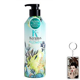 Dầu gội nước hoa Kerasys Pure & Charming hương quýt và hoa ly Hàn Quốc 600ml tặng kèm móc khoá
