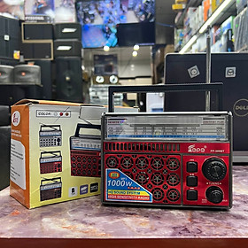 Mua Đài Radio FEPE FP-309BT: Đài sạc pin. Thu sóng 3 kênh FM AM SW. Có cổng cắm Tai nghe/Aux  USB  Thẻ nhớ