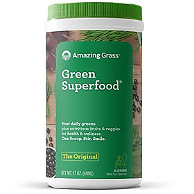 Bột rau củ Amazing Grass Green SuperFood Original bổ sung dinh dưỡng 480gr Nhập Khẩu Mỹ