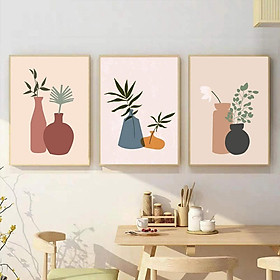 Mua Bộ 3 tranh treo tường bàn ăn  tranh canvas hiện đại chống ẩm
