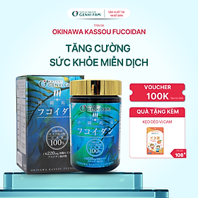 Fucoidan Genki Fami Nhật Bản, Tăng Cường Đề Kháng, Miễn Dịch, Hỗ Trợ Ngăn Ngừa Ung Bướu Hộp 150 viên