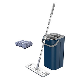 Hình ảnh Hands Free Flat Floor Mop and Bucket Home Floor Cleaning System for Tiles