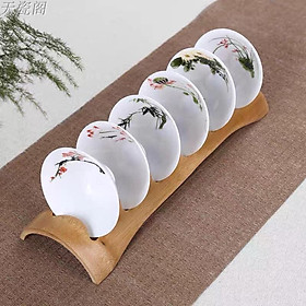 Mua Bộ 6 chén uống trà hình nón - chén trà miệng mỏng