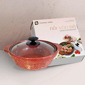 Nồi sứ cạn vân đá pdvc-1.0l