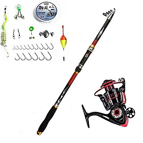 Bộ cần câu cá máy ngang - Máy kim loại cao cấp Máy 5000 - Tặng kèm 8 phụ kiện MC63