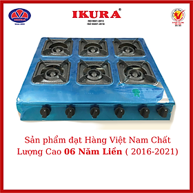 Mua BẾP KHÈ MẶT INOX 6 LO - Hàng Chính Hãng