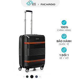 Vali du lịch RICARDO PARK WEST, thương hiệu Mỹ, 4 bánh xe đôi xoay 360, bảo hành quốc tế 10 năm