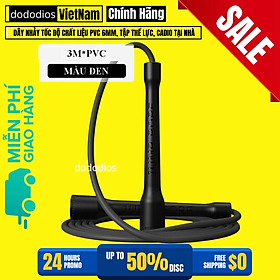 Dây nhảy tốc độ dododios chất liệu PVC 6mm, Tập thể lực, Cadio tại nhà - Hàng chính hãng, Dây Nhảy Chống Xoắn