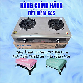 Hàng chính hãng - Bếp Gas Đôi Công Suất Cao NaMilux, mặt bếp Inox - Bảo hành chính hãng 24 tháng
