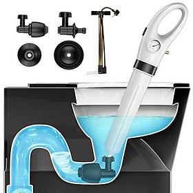 Mua Dụng cụ thông tắc bồn cầu bằng khí nén  thông toilet  lavabo  ống nước  nhà vệ sinh bằng hơi khí nén AGT Cực Mạnh 6-8kgf/cm - S cao áp hàng nhập khẩu