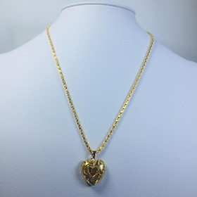 Combo Dây Chuyền Nữ + mặt Mạ Vàng 18K, Phong cách Hàn Quốc, Dây dài 45cm, Mặt cao 3cm, Kèm túi Nhung đựng trang sức