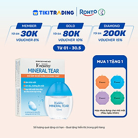 Nước nhỏ mắt giữ ẩm & bổ sung khoáng chất V.Rohto Mineral Tear 13ml