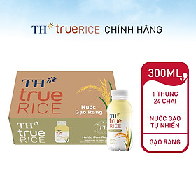 Hình ảnh Thùng 24 chai nước gạo rang TH True Rice 300ml (300ml x 24)