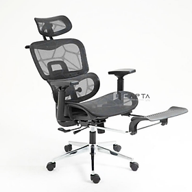 Mua Ghế công thái học chống đau lưng đau vai CR4332-M Nội thất Capta Ghế làm việc bảo vệ cột sống lưng nệm lưới màu đen lưng tựa đầu tay ghế điều chỉnh được linh hoạt luxury chair hcm