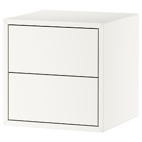 Mua NIKOS  Táp đầu giường 2 ngăn treo tường  Phong cách Bắc Âu  35x36x35cm