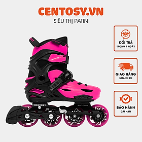 -	Giày Patin Centosy Kid Pro 2 Hàng chính hãng với thiết kế bắt mắt có thể điều chỉnh 3 size và đi được từ 2 đến 3 năm phù hợp với bé từ 3 đến 15 tuổi có các màu dễ lựa chọn cho các bé là trò chơi lành mạnh giúp bé rèn