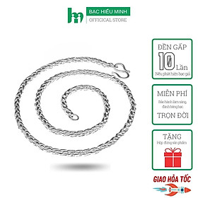 Dây Chuyền Nam Bạc Hiểu Minh DBN011S Bạc Ta xà tích 7 chỉ