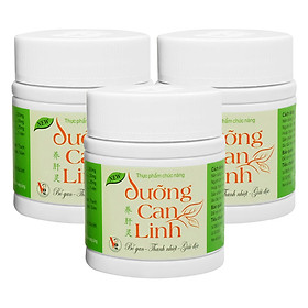 Bộ 3 Lọ Thực Phẩm Bảo Vệ Sức Khỏe Viên Uống Bổ Gan Giải Độc Dưỡng Can Linh D001B (40 Viên / Lọ)