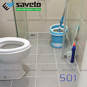Mua Combo keo chít mạch Saveto  keo chà ron gạch Saveto epoxy 2 thành phần  chống thấm  bám bẩn