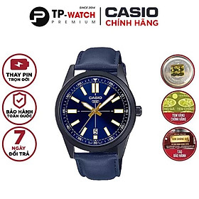 Đồng Hồ Nam Dây Da Casio Standard MTP-VD02BL-2EUDF Chính Hãng - MTP-VD02BL-2E