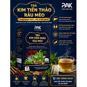 Trà Kim Tiền Thảo Râu Mèo - Thao Dược Quý - Sức Khỏe Vàng   | Thảo dược tự nhiên, hỗ trợ tiêu hóa, tăng cường sức khỏe, hỗ trợ thận ngăn ngừa và tiêu sỏi, 100% thảo dược thiên nhiên