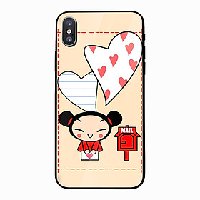 Ốp điện thoại kính cường lực cho máy iPhone X - Puca mail MS ACPTU005