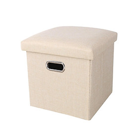 Folding Storage Ottoman   Seat Footrest Storage Box for Bedroom