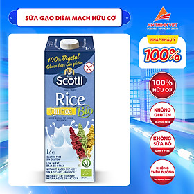 Sữa Gạo Diêm Mạch Hữu Cơ Riso Scotti - ORGANIC Bio Rice Quinoa Drink - 1L