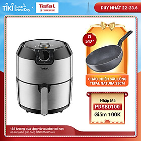 Nồi chiên không dầu Tefal EY201D15 - 4.2L - Vỏ thép không rỉ - Công nghệ luân chuyển khí nóng 3D không cần trở - Hàng chính hãng