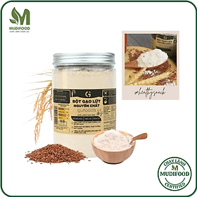 Bột Gạo Lứt Nguyên Chất GUfoods (Hũ 250g, 500g) - Tiện Lợi, Healthy, Dễ Tiêu Hoá, Eat Clean, Thực Dưỡng, Thuần Chay, Nấu Cháo