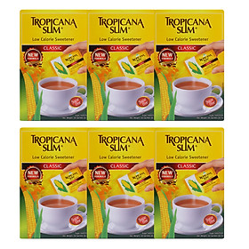Combo 6 Hộp Đường Ăn Kiêng Tropicana Slim Low Calorie Sweetener Classic (50 x 2g)