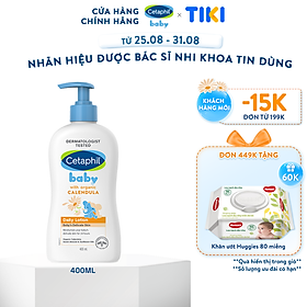 Sữa dưỡng ẩm dịu lành hằng ngày cho bé Cetaphil Baby Daily Lotion with Organic Calendula 400ml