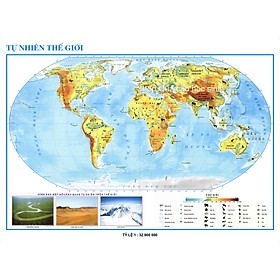 Địa lý tự nhiên thế giới khổ A0 (84x109cm)