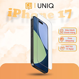 Kính Cường Lực Cho iPhone 17/ 17 Air/ 17 Pro/ 17 Pro Max UNIQ OPTIX COVEX CLEAR Viền Trong Bảo Vệ Hoàn Hảo Cảm Ứng Mượt Hàng Chính Hãng