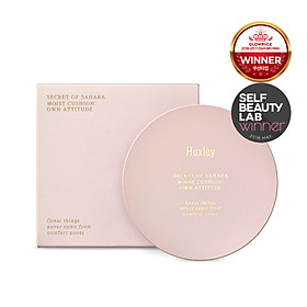Phấn nước trang điểm mỏng mịn, dưỡng ẩm và che khuyết điểm hoàn hảo Huxley Moist Cushion; Own Attitude 12g