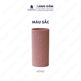 Hình ảnh Bình hoa, lọ hoa Gốm sứ Bát Tràng cao cấp Men mát đắp nổi dùng làm quà tặng, trang trí - Làng Gốm Bát Tràng