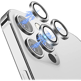 Bộ miếng dán kính cường lực bảo vệ Camera iPhone 12 Pro (6.1 inch) hiệu Wiwu Guard Lens Ring mang  lại khả năng chụp hình sắc nét full HD (độ cứng 9H, chống trầy, chống chụi & vân tay, bảo vệ toàn diện) - hàng nhập khẩu