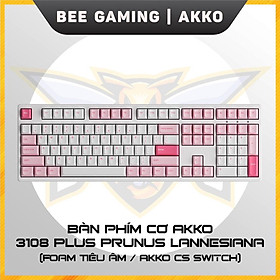 Mua Bàn phím cơ chính hãng AKKO 3087 / 3108 Plus Prunus Lannesiana (Foam tiêu âm / AKKO CS switch