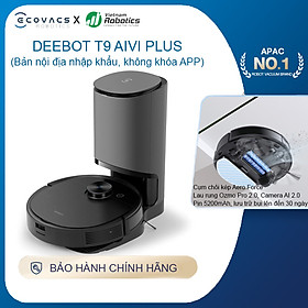 Mua Robot hút bụi lau nhà Ecovacs Deebot T9 AIVI Plus - hàng nhập khẩu chính hãng full VAT  bảo hành chính hãng 24 tháng bởi Vietnam Robotics  lực hút 3000Pa  thời gian hoạt động 3 giờ liên tục