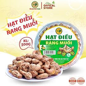 HẠT ĐIỀU RANG MUỐI XẾP HOA TÂN LỘC PHÁT THƠM NGON BÉO BÙI