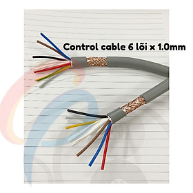 Mua Cáp điều khiển 6 lõi x 1.0mm có lưới chống nhiễu điện áp 500 volt