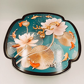 Mua Hộp đựng bánh mứt kẹo 3D Hình Cá Chép Nhật Cổ Đế  xoay tròn  mẫu mới nhất 2023