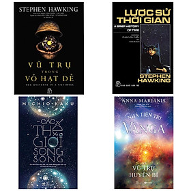 Combo Tri Thức Về Vũ Trụ : Nhà Tiên Tri Vanga - Vũ Trụ Huyền Bí + Lược Sử Thời Gian + Vũ Trụ Trong Vỏ Hạt Dẻ + Các Thế Giới Song Song /BooksetMK (Tìm Hiểu Những Bí Ẩn Sâu Trong Vũ Trụ)