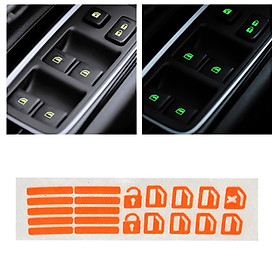 Car Switch Decal fluorescent Button Knob Switch Decals Fit for