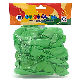 Bong Bóng Siêu Nhũ 50 Cái Một Màu - Màu Xanh Lá