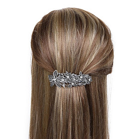 Silver Hair Clip, Stylish Hair Barrette for Girls Ladies Daily Life Gift Wedding