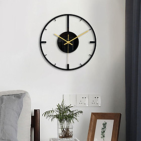 Minimalist Wall Clock Gift  Silent Clocks Acrylic Black Art