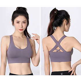 Áo Bra Chéo Lưng Vải Dệt Kim Cao Cấp Mẫu Mới Nhất